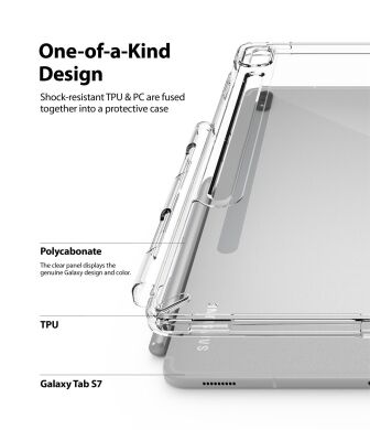 Захисний чохол Ringke T Fusion для Samsung Galaxy Tab S7 (T870/875) / S8 (X700/706) 8809758101616 - Clear