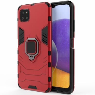 Захисний чохол Deexe Hybrid Case для Samsung Galaxy A22 5G (A226) - Red