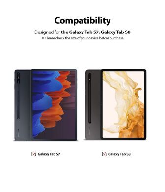Захисний чохол Ringke T Fusion для Samsung Galaxy Tab S7 (T870/875) / S8 (X700/706) 8809758101616 - Clear