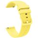 Ремешок Deexe Soft Silicone для часов с шириной крепления 18 мм - Yellow. Фото 1 из 7