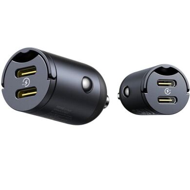 Автомобильное зарядное устройство Baseus Tiny Star Mini 30W (2Type-C) C00035001121-03 - Black