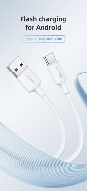 Кабель Usams US-SJ601 U84 USB to Type-C (3A, 1m) - White