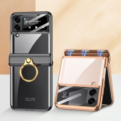 Защитный чехол GKK Magnetic Hinged Flip для Samsung Galaxy Flip 4 - Black