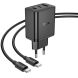 Сетевое зарядное устройство Hoco N50 PD45W (USB + 2Type-C) + кабель Type-C to Type-C - Black. Фото 2 из 6