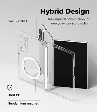 Захисний чохол Ringke Fusion Flap Magnetic для Samsung Galaxy Fold 8 (8800328819368) - Clear