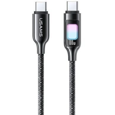 Кабель USAMS US-SJ750 Type-C to Type-C (100W, 1.2m) - Tarnish