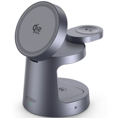 Беспроводное зарядное устройство Tech-Protect 3 in 1 A48 (25W) - Dark Grey