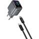 Сетевое зарядное устройство WIWU CHG500 Voyager PD45W (Type-C) + кабель Type-C to Type-C - Grey. Фото 3 из 8