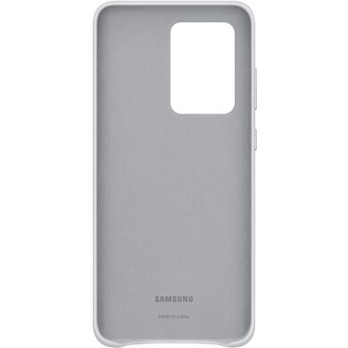 Чехол Leather Cover для Samsung Galaxy S20 Ultra (G988) EF-VG988LSEGRU - Grayish White