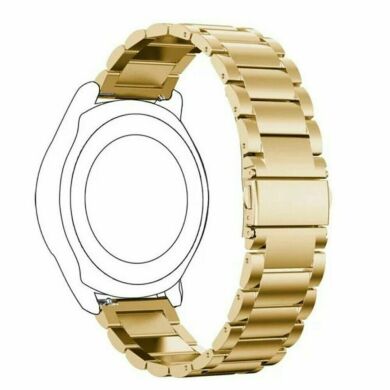 Ремінець Deexe Stainless Steel для годинників з шириною кріплення 22мм - Gold
