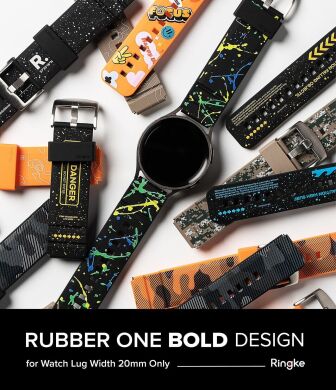 Ремінець Ringke Rubber One Bold Design для годинників з шириною кріплення 20мм (8809919309707) - Camo