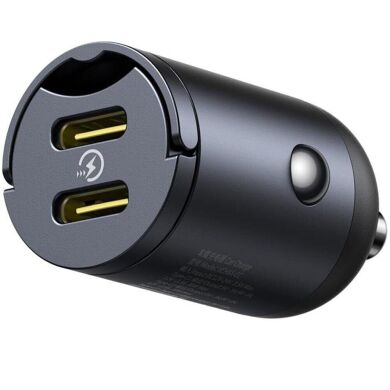 Автомобильное зарядное устройство Baseus Tiny Star Mini 30W (2Type-C) C00035001121-03 - Black
