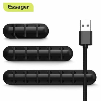 Держатель для проводов ESSAGER Desktop Cable Organizer 5 (EXJLXQ-WN01) - Black