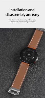Ремінець DUX DUCIS YA Series для годинників з шириною кріплення 20мм - Black
