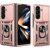 Чехол (PC+TPU) с подставкой Deexe Armor Shield (FF) для Samsung Galaxy Fold 8 Ultra - Rose Gold