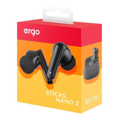 Беспроводные наушники Ergo BS-730 Sticks Nano 2 - Black