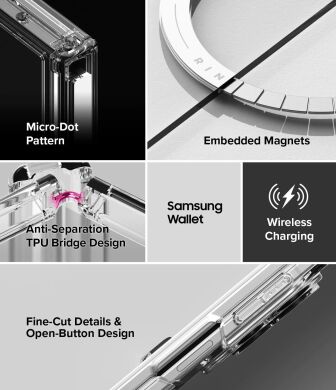 Захисний чохол Ringke Fusion Flap Magnetic для Samsung Galaxy Fold 8 (8800328819368) - Clear