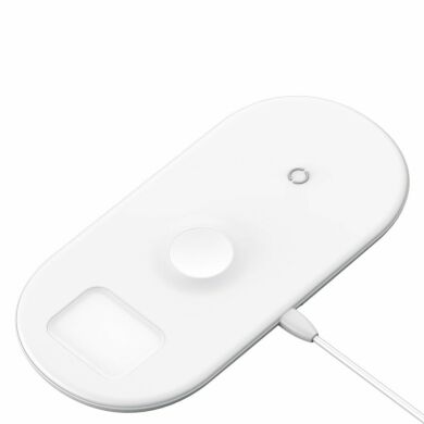 Беспроводное зарядное устройство BASEUS Smart 3 in 1 Wireless Charger - White