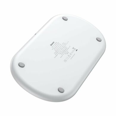 Беспроводное зарядное устройство BASEUS Smart 3 in 1 Wireless Charger - White