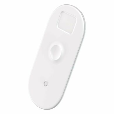 Беспроводное зарядное устройство BASEUS Smart 3 in 1 Wireless Charger - White