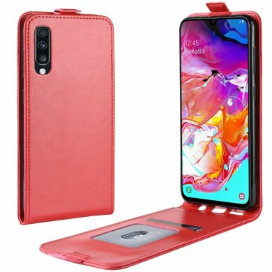 Чехол Deexe Flip Case для Samsung Galaxy A70 (A705) - Red