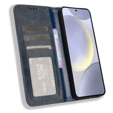 Чехол Deexe Retro Style для Samsung Galaxy S25 FE (S731) - Blue