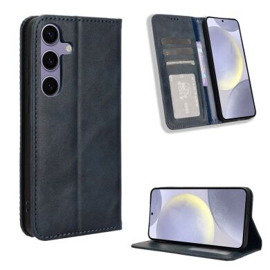 Чехол Deexe Retro Style для Samsung Galaxy S25 FE (S731) - Blue