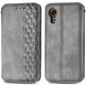 Чехол Deexe Rhombus Wallet для Samsung Galaxy Xcover 7 (G556) - Grey. Фото 1 из 6