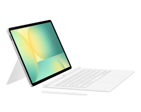 Чехол-клавиатура Book Cover Keyboard AI Key для Samsung Galaxy Tab S10 FE Plus (EF-DX625BWEGUA) - White