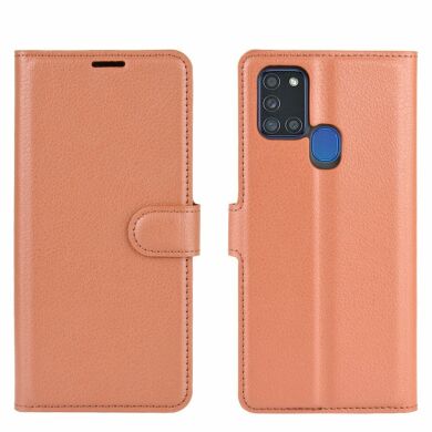 Чохол-книжка Deexe Book Type для Samsung Galaxy A21s (A217) - Brown