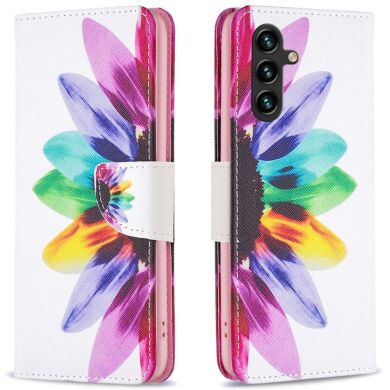 Чехол-книжка Deexe Color Wallet для Samsung Galaxy A16 (A165) - Sunflower