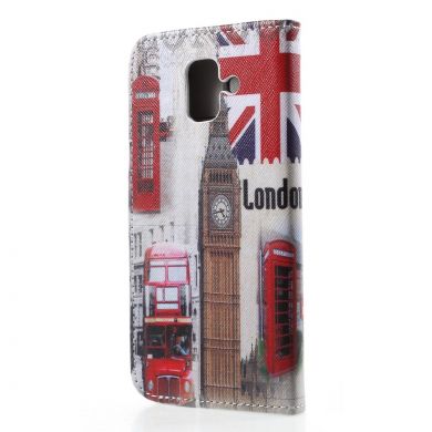 Чохол-книжка Deexe Color Wallet для Samsung Galaxy A6 2018 (A600), London City