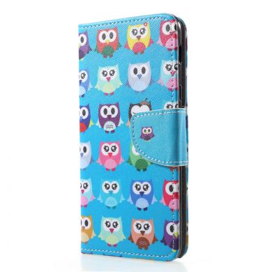 Чехол-книжка Deexe Color Wallet для Samsung Galaxy A6+ 2018 (A605) - Owl Pattern