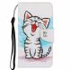 Чехол-книжка Deexe Color Wallet для Samsung Galaxy M11 (M115) - Happy Cat. Фото 1 из 5