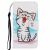 Чехол-книжка Deexe Color Wallet для Samsung Galaxy M11 (M115) - Happy Cat