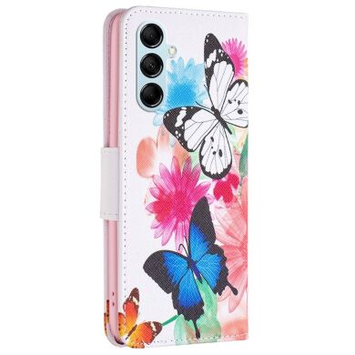 Чохол-книжка Deexe Color Wallet для Samsung Galaxy M14 (M146) - Two Butterflies