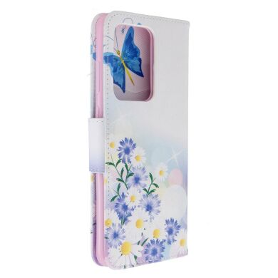 Чехол-книжка Deexe Color Wallet для Samsung Galaxy S20 Ultra (G988) - Butterfly and Flowers