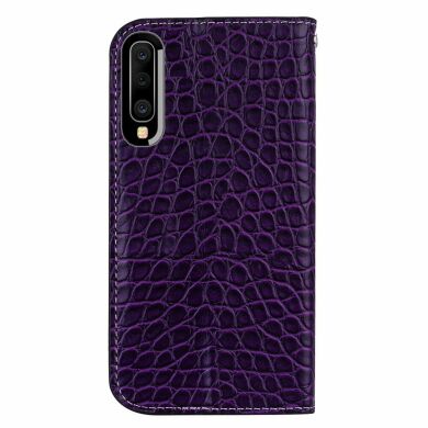Чохол-книжка Deexe Glittery Crocodile для Samsung Galaxy A50 (A505) / A30s (A307) / A50s (A507) - Purple