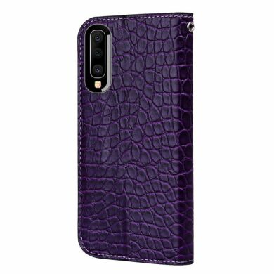 Чохол-книжка Deexe Glittery Crocodile для Samsung Galaxy A50 (A505) / A30s (A307) / A50s (A507) - Purple