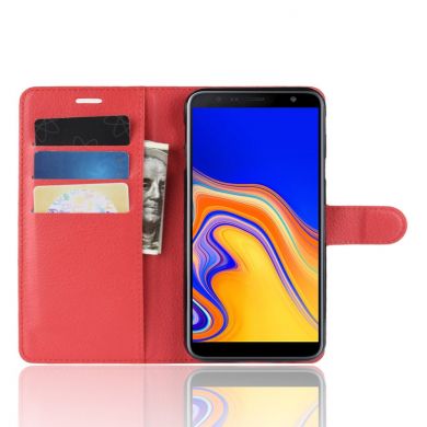 Чехол-книжка Deexe Wallet Style для Samsung Galaxy J4+ (J415) - Red