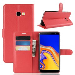 Чохол-книжка Deexe Wallet Style для Samsung Galaxy J4+ (J415), Red