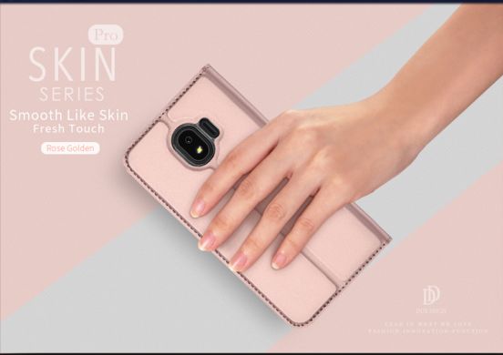 Чехол-книжка DUX DUCIS Skin Pro для Samsung Galaxy J4 2018 (J400) - Rose Gold