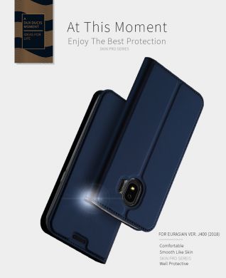 Чехол-книжка DUX DUCIS Skin Pro для Samsung Galaxy J4 2018 (J400) - Dark Blue