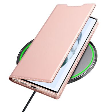 Чехол-книжка DUX DUCIS Skin Pro для Samsung Galaxy S22 Ultra - Rose Gold