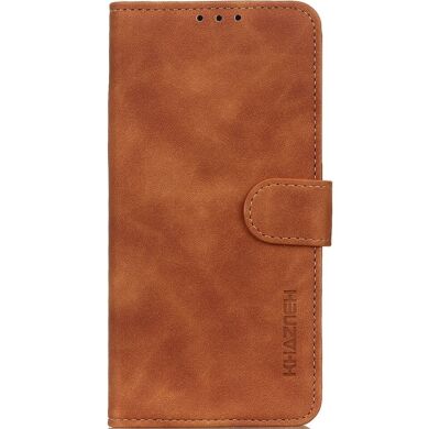 Чехол-книжка KHAZNEH Retro Wallet для Samsung Galaxy M35 (M356) - Brown