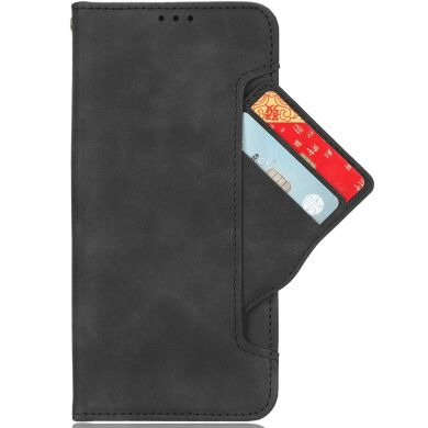 Чехол-книжка с карманами Deexe Wallet Stand (Pencil Slot) для Samsung Galaxy Fold 8 - Black