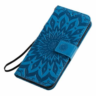 Чехол-книжка UniCase SunFlower Pattern для Samsung Galaxy A10s (A107) - Blue