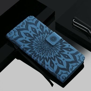 Чехол-книжка UniCase SunFlower Pattern для Samsung Galaxy A10s (A107) - Blue
