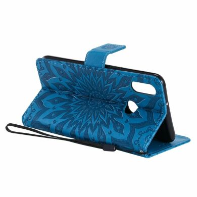 Чехол-книжка UniCase SunFlower Pattern для Samsung Galaxy A10s (A107) - Blue