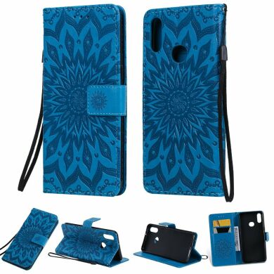 Чехол-книжка UniCase SunFlower Pattern для Samsung Galaxy A10s (A107) - Blue